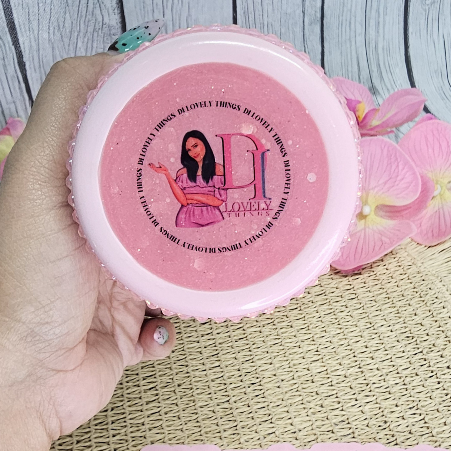 Vaso de pedrería de dos colores Ombre 20oz