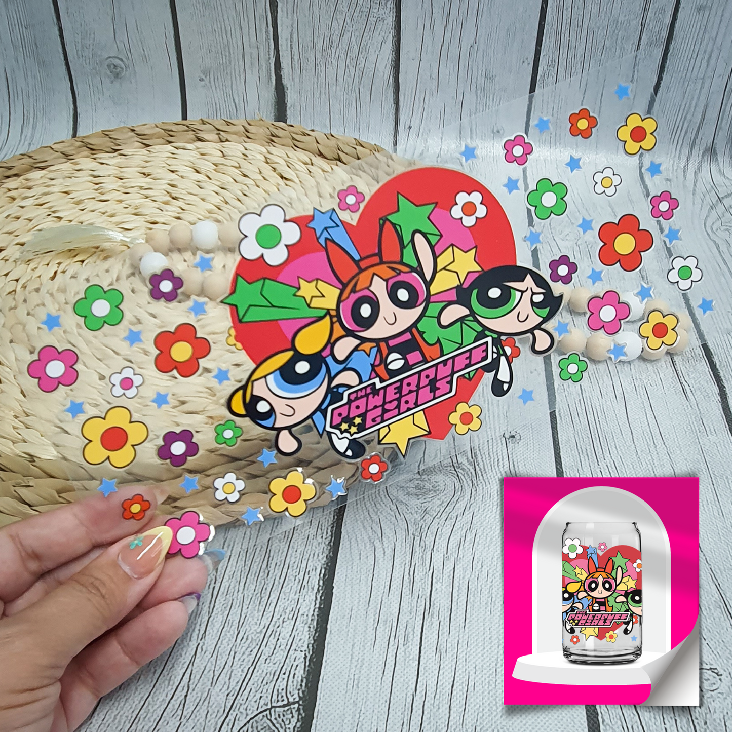 UV07 / Power besties 16oz UV DTF Cup Wrap