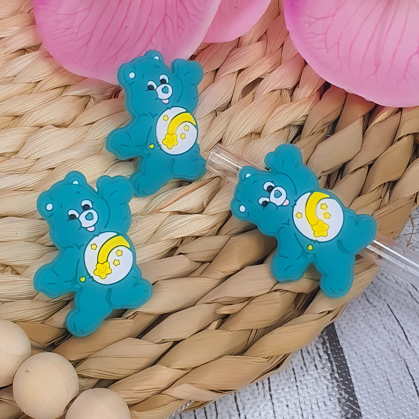Aqua Bear / Straw Toppers