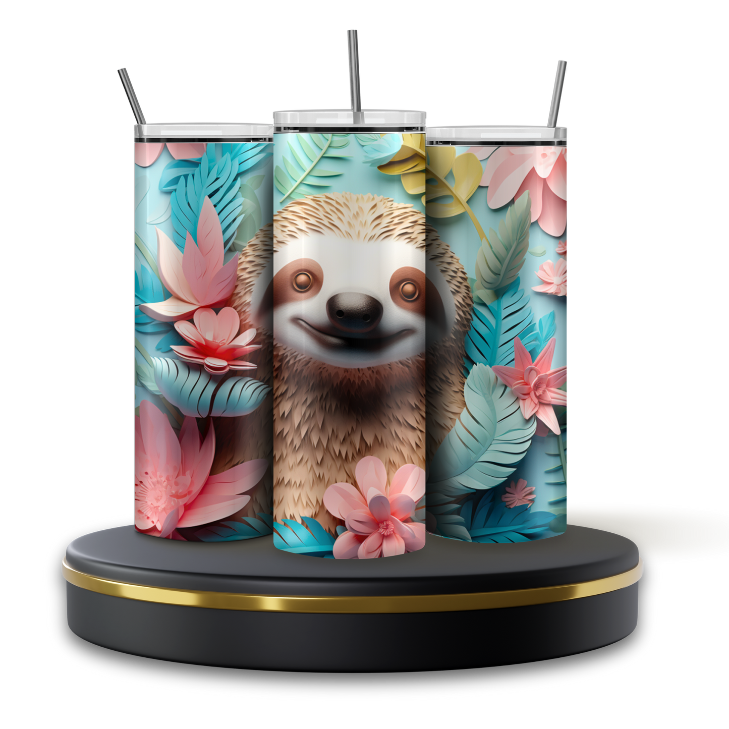 Perezoso rosa modelo 3d