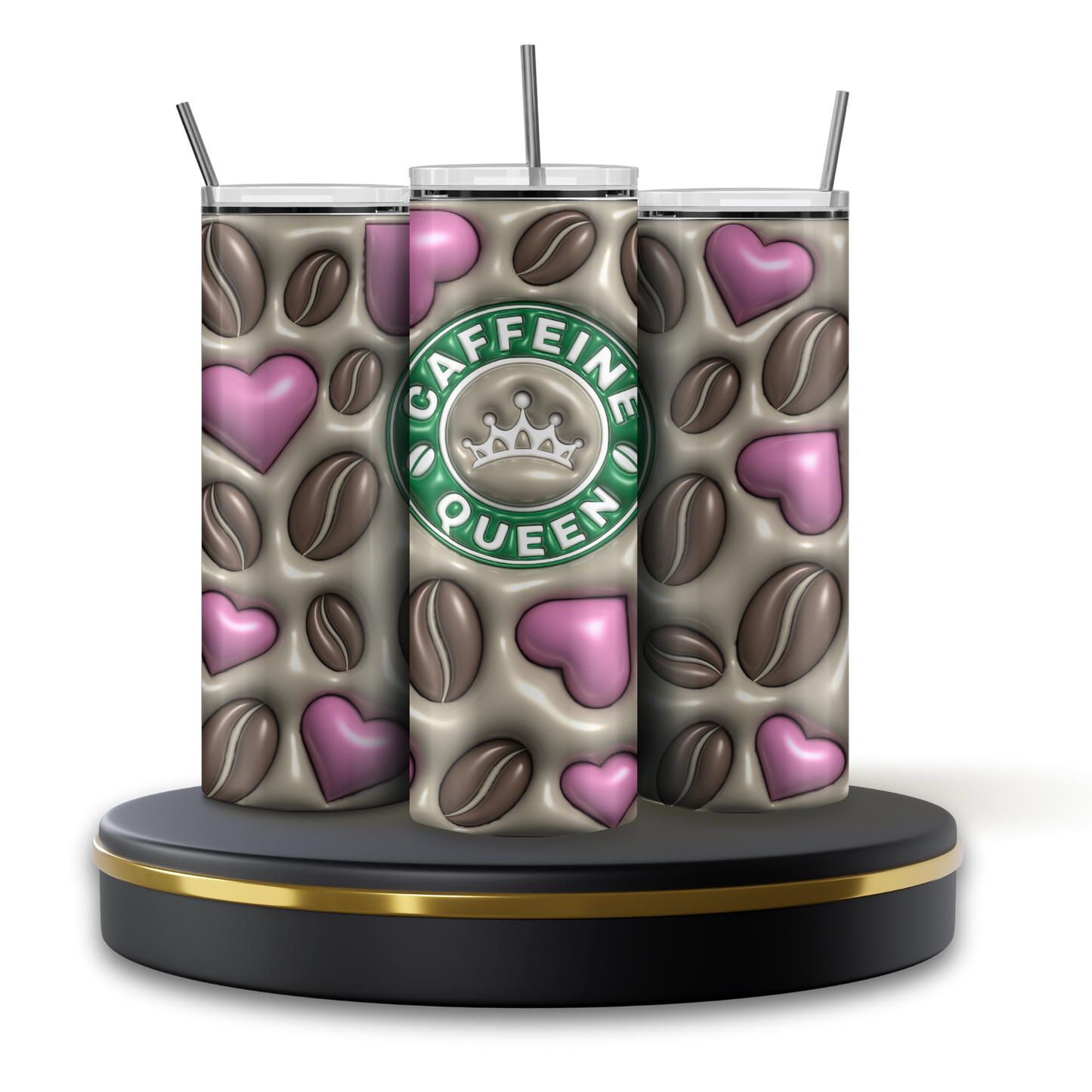 Vaso 3D Caffeine Queen 20oz