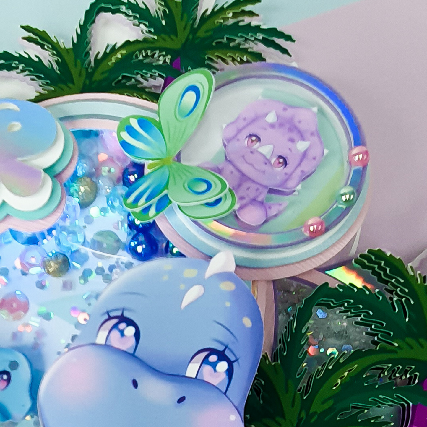 Adorno para tarta de dinosaurio