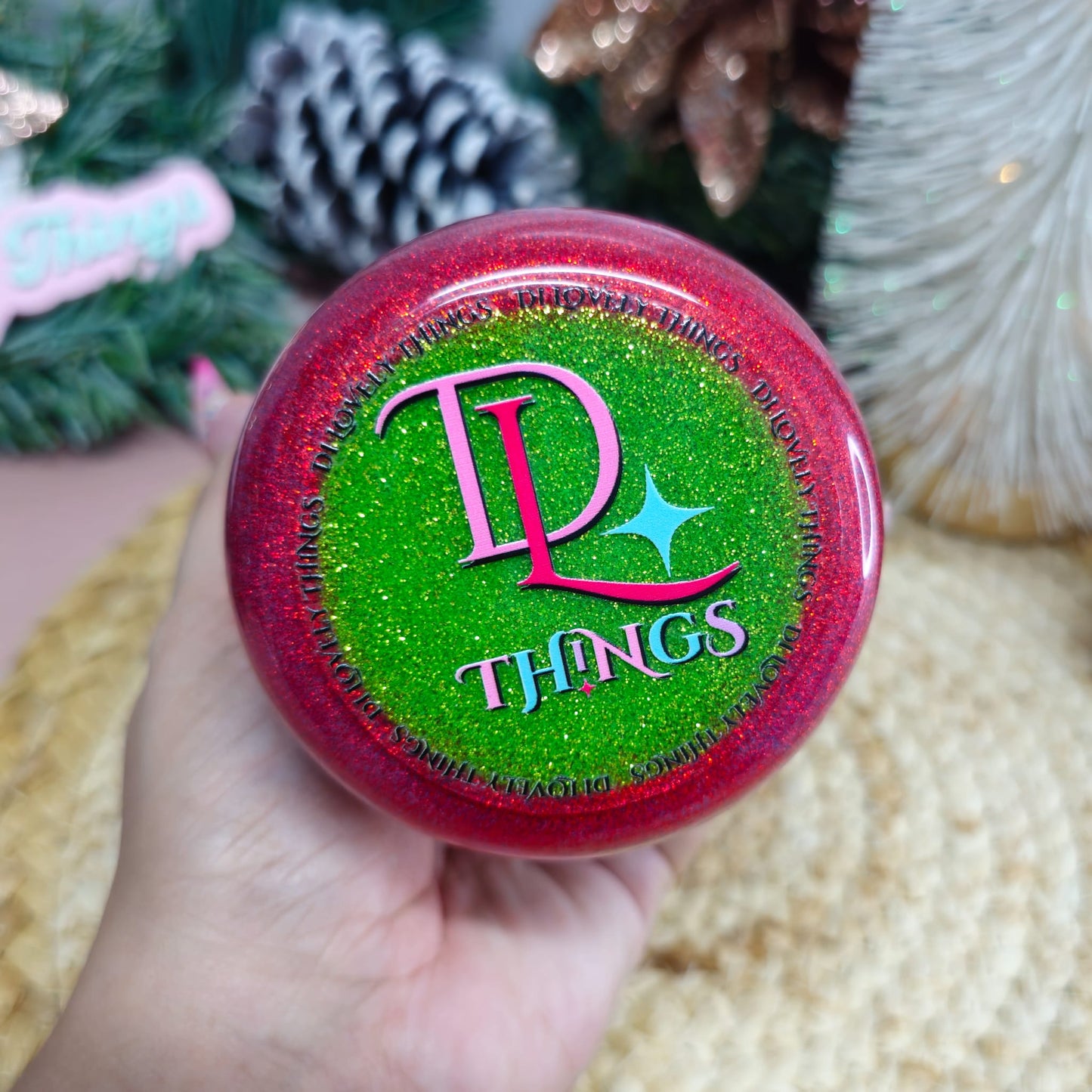 ¡Feliz navidad! Lata de vidrio con forma de globo de nieve de 16 oz