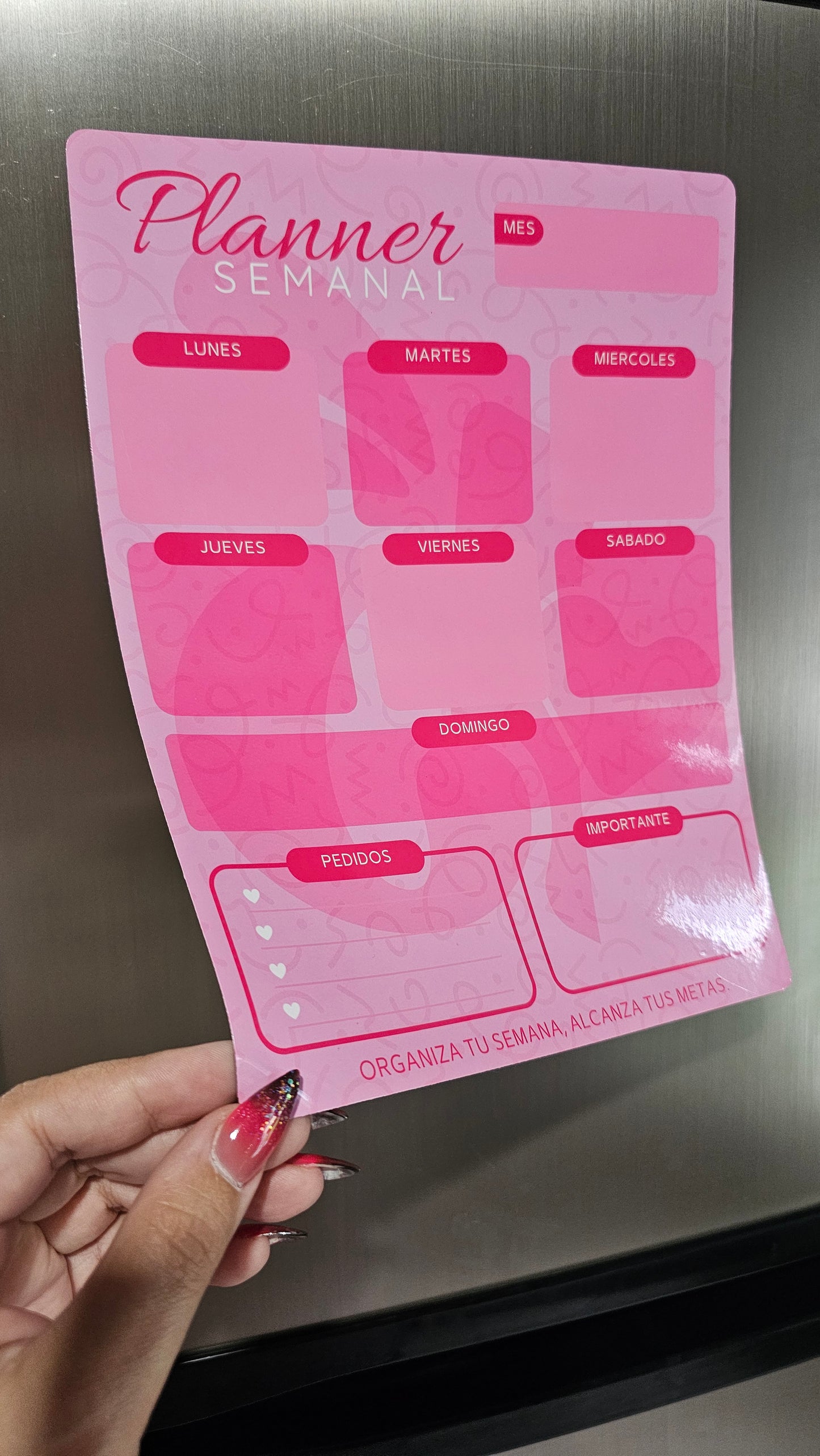 Planner Semanal Magnetico
