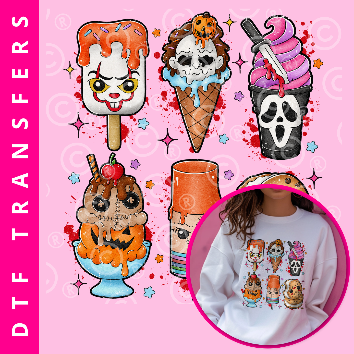 Horror Ice Cream • DTF Transfer