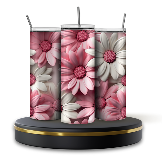flores rosadas 3D